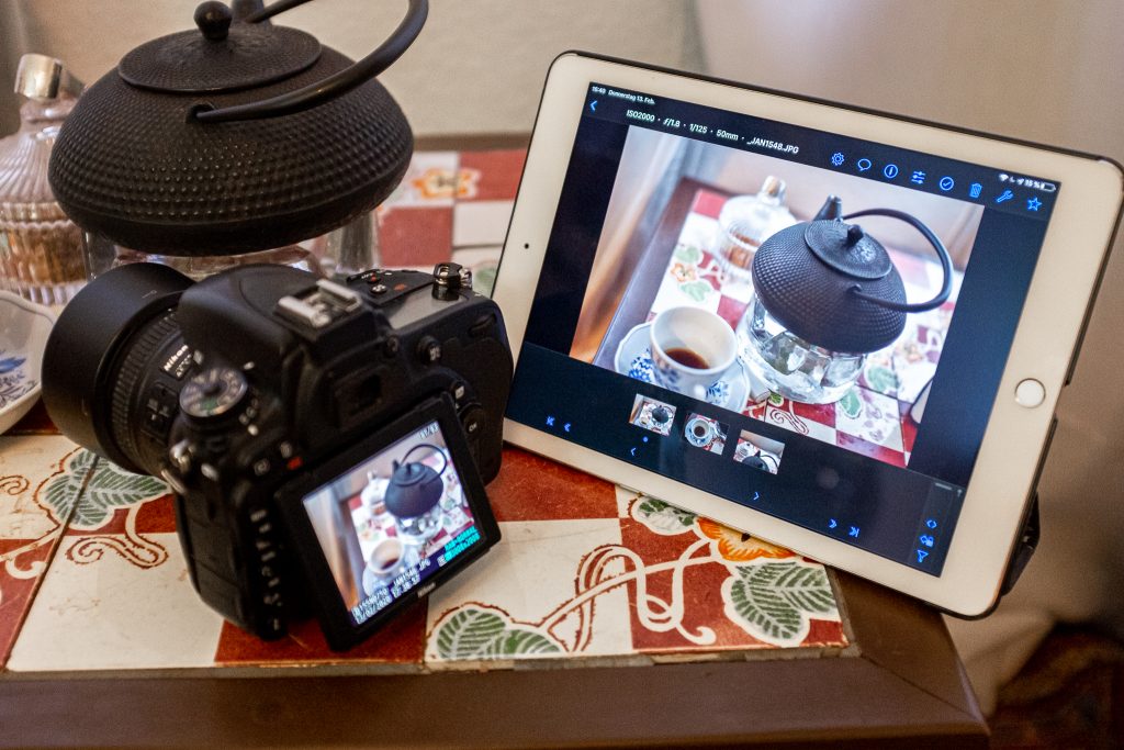 Tethered Shooting Bewertung am tablet und Sync mit Lightroom