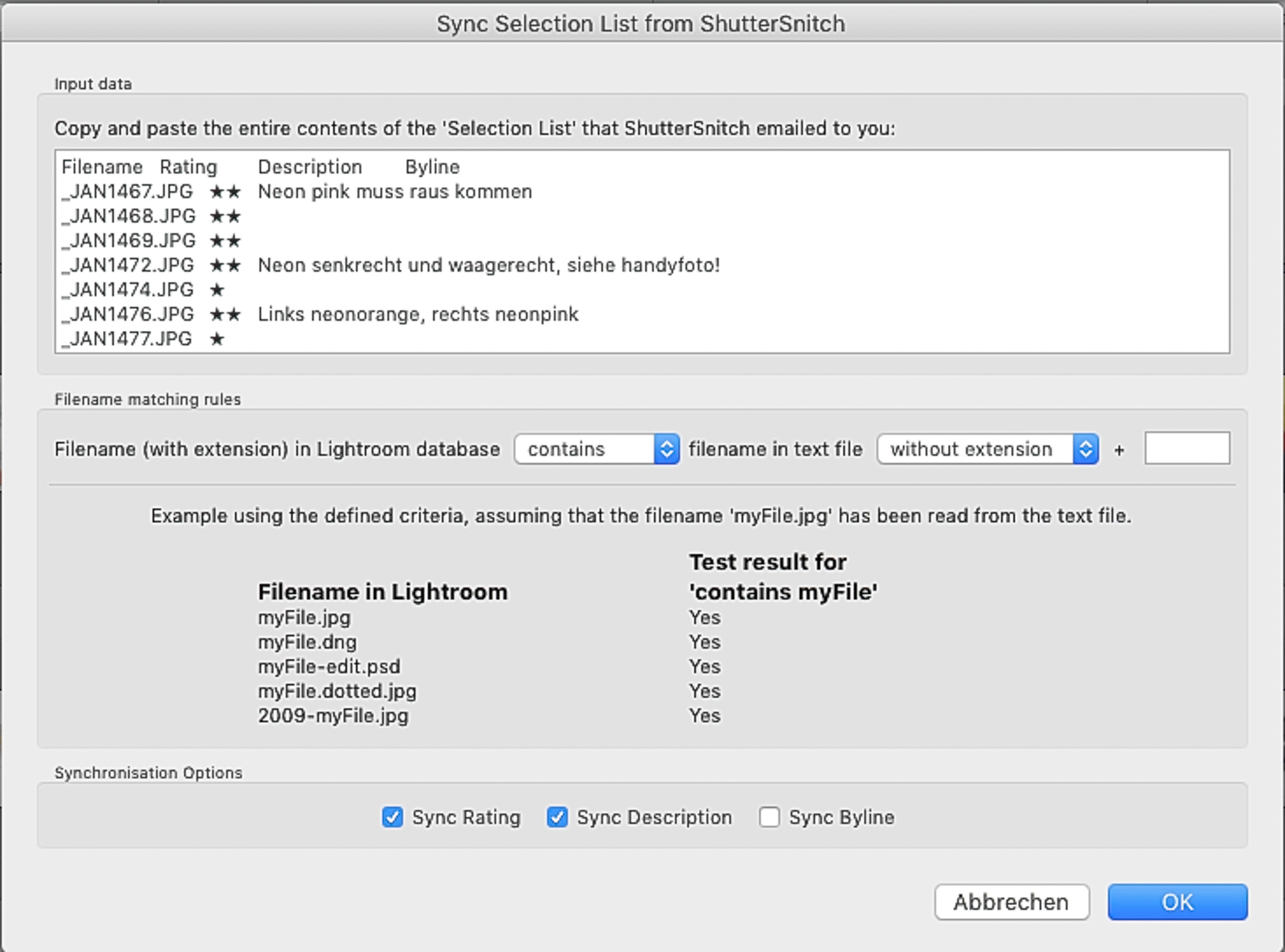 Tethered Shooting Bewertung am tablet und Sync mit Lightroom